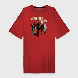 Футболка женская-платье The Suicide Squad, цвет: красный