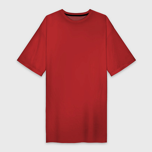 Женская футболка-платье Ксения Корона на спине / Красный – фото 1