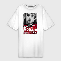 Женская футболка-платье Kurt Cobain