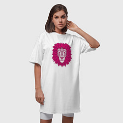 Футболка женская-платье Pink Lion, цвет: белый — фото 2