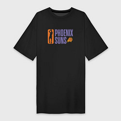 Футболка женская-платье NBA - Suns, цвет: черный