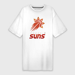Футболка женская-платье Suns Basketball, цвет: белый