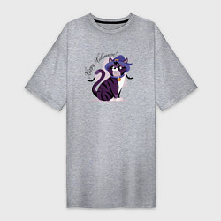 Женская футболка-платье Beauty cat & bat