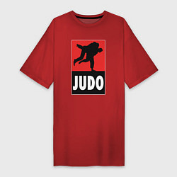 Футболка женская-платье Judo, цвет: красный