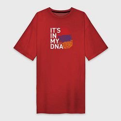 Футболка женская-платье Its in my DNA, цвет: красный