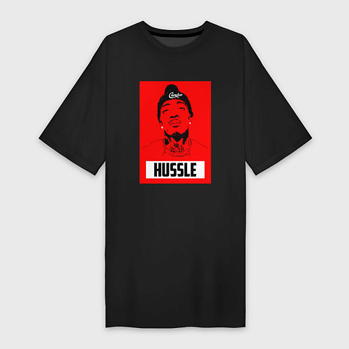 Женская футболка-платье Red Hussle / Черный – фото 1