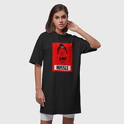 Футболка женская-платье Red Hussle, цвет: черный — фото 2