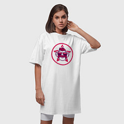 Футболка женская-платье Шимпински астронавт, цвет: белый — фото 2