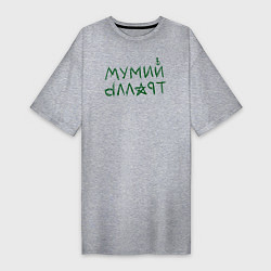 Женская футболка-платье Мумий Тролль логотип