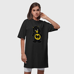 Футболка женская-платье Wu-Tang Bear, цвет: черный — фото 2