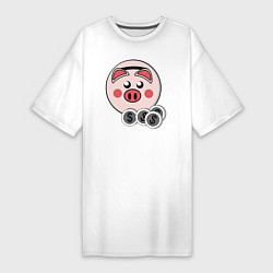 Женская футболка-платье Копилка