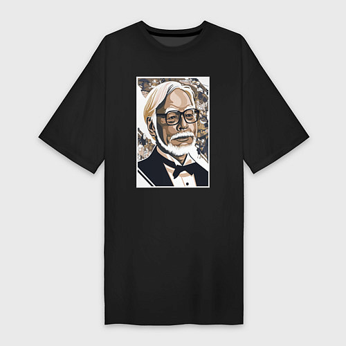 Женская футболка-платье Miyazaki / Черный – фото 1