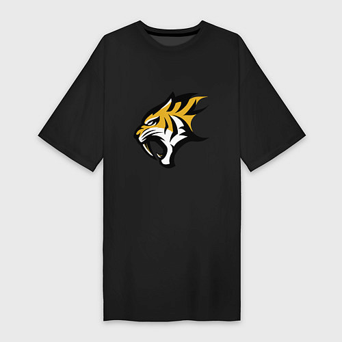 Женская футболка-платье Scream Tiger / Черный – фото 1