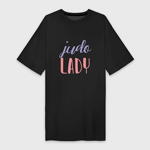 Женская футболка-платье Judo Lady / Черный – фото 1