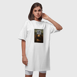 Футболка женская-платье QR Mona Lisa, цвет: белый — фото 2