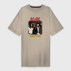 Женская футболка-платье ACDC Highway to Hell