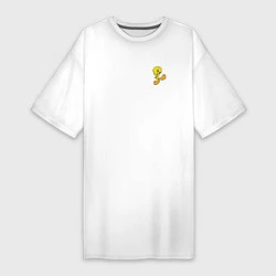 Женская футболка-платье Yellow canary Tweety