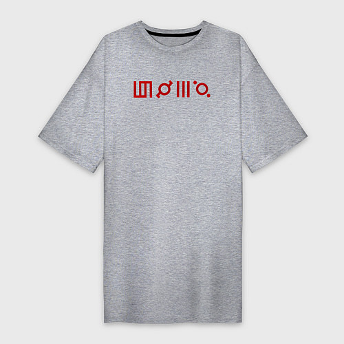 Женская футболка-платье 30 Seconds to Mars: Градиент / Меланж – фото 1