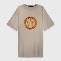 Женская футболка-платье Wasteland 3 desert rangers star emblem
