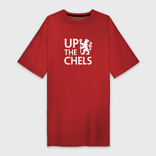 Женская футболка-платье UP THE CHELS, Челси, Chelsea / Красный – фото 1