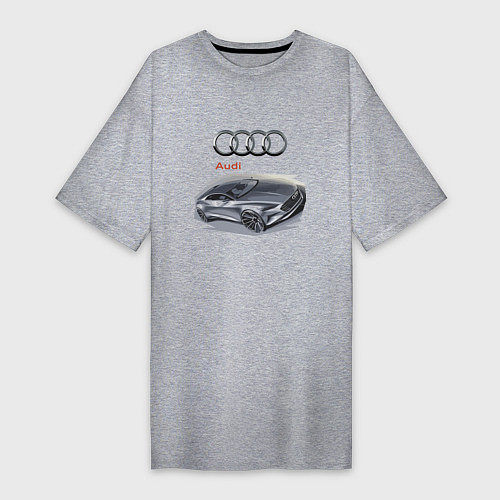 Женская футболка-платье Audi Concept / Меланж – фото 1
