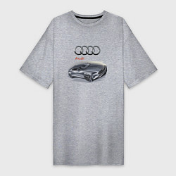 Футболка женская-платье Audi Concept, цвет: меланж