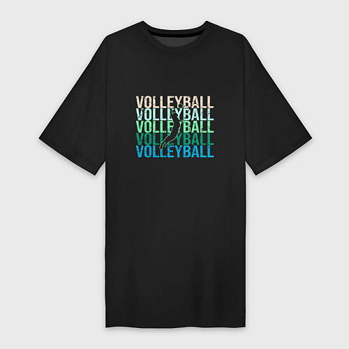 Женская футболка-платье Volley Boom / Черный – фото 1