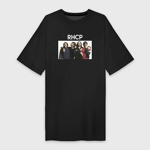 Женская футболка-платье Участники RHCP / Черный – фото 1