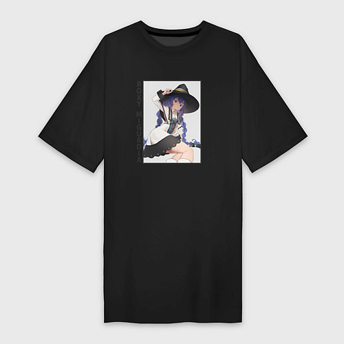 Женская футболка-платье Милашка Рокси / Черный – фото 1