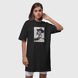 Футболка женская-платье Милашка Рокси, цвет: черный — фото 2