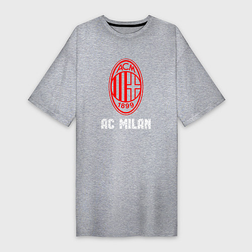 Женская футболка-платье МИЛАН AC Milan / Меланж – фото 1