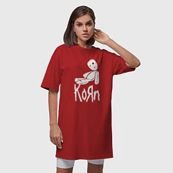 Футболка женская-платье Korn КоРн, цвет: красный — фото 2