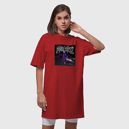 Женская футболка-платье OG BUDA FREERIO2 / Красный – фото 3