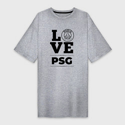 Футболка женская-платье PSG Love Классика, цвет: меланж