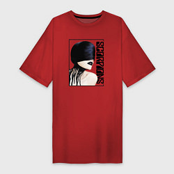 Футболка женская-платье Icon Scorpions, цвет: красный