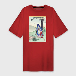 Футболка женская-платье Picnic Пикник, цвет: красный