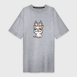 Женская футболка-платье Deer Cat
