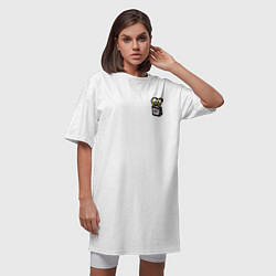Футболка женская-платье Ячейка общества, цвет: белый — фото 2