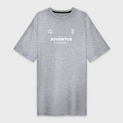 Футболка женская-платье Juventus Форма Чемпионов, цвет: меланж