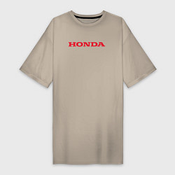 Женская футболка-платье HONDA ХОНДА LOGO спина