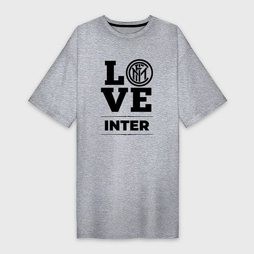 Женская футболка-платье Inter Love Классика / Меланж – фото 1