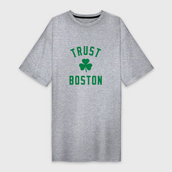 Футболка женская-платье Trust Boston, цвет: меланж