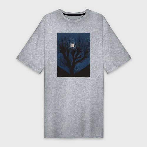 Женская футболка-платье Moon Light Луна / Меланж – фото 1