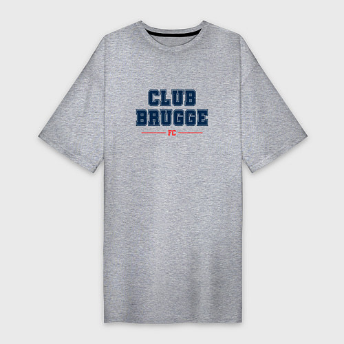 Женская футболка-платье Club Brugge FC Classic / Меланж – фото 1