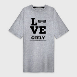 Футболка женская-платье Geely Love Classic, цвет: меланж