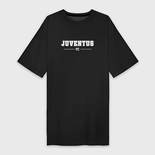 Женская футболка-платье Juventus Football Club Классика / Черный – фото 1