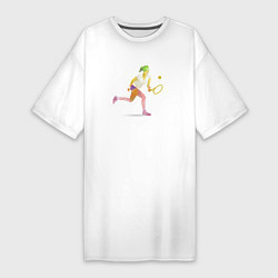Женская футболка-платье Женский большой теннис