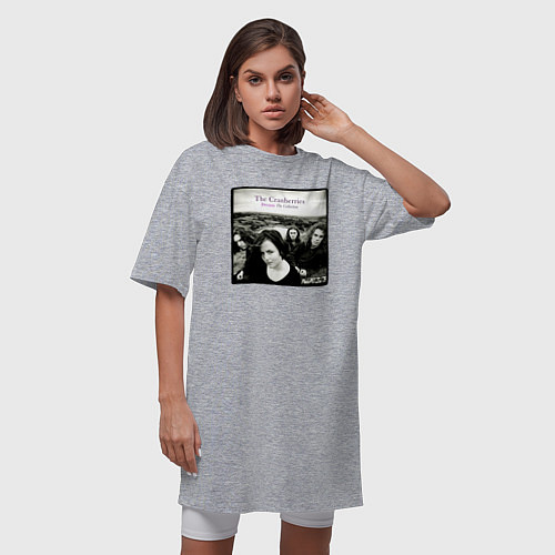Женская футболка-платье Dreams: The Collection - The Cranberries / Меланж – фото 3