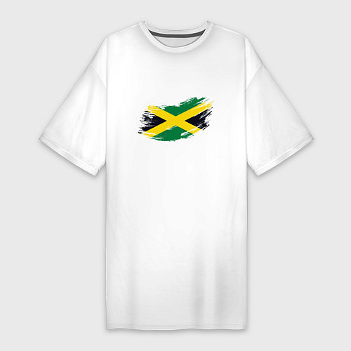 Женская футболка-платье Jamaica Flag / Белый – фото 1