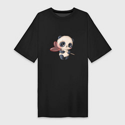 Женская футболка-платье Панда с леденцом